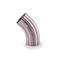 Metalen nikkel legering Inconel 600 Hoogwaardige 45 graden achterste las Elbow ASME B16.9 1 tot 24 inch zilver