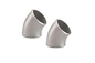 Metalen nikkel legering Inconel 625 Beste 45 graden Butt Las Elbow ASME B16.9 Customized Size Zilver