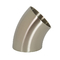 Metalen nikkel legering Inconel 625 Beste 45 graden Butt Las Elbow ASME B16.9 Customized Size Zilver