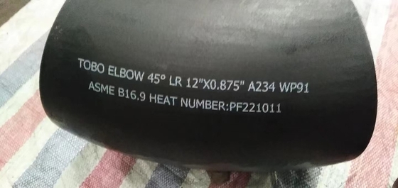 De Pijpmontage van het legeringsstaal 45 Ellebooga234 Rang WP91 12 de Elleboog van het“ X0.875“ Stuiklassen