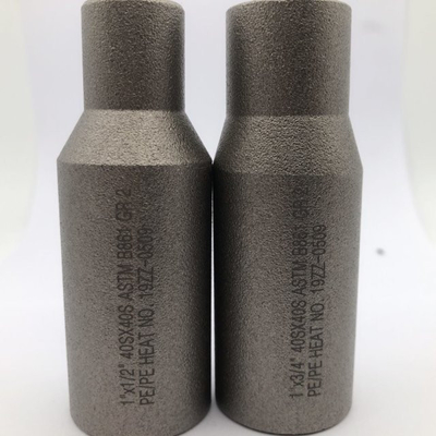 Van de het Staalpijp van de titaniumlegering de Montageastm B363 Ti Gr7 2“ x 1“ van de Titaniumlegering van SCH10S x SCH40S-het Uitsteeksel van Swage