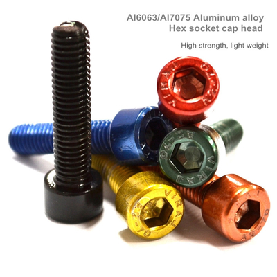 Bevestigingsmiddel DIN 912 M3 van M4 X 16 Mm de Hexuitdraaim5 M6 M36x2 St Zwart Groen Gekleurd Geanodiseerd Allen Bolt Aluminum Screws