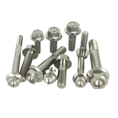 Van het de flensgr5 titanium Ti-6al-4v van de douanehexuitdraai van het de bevestigingsmiddelentitanium schroeven de met hoge weerstand van het de boutentitanium