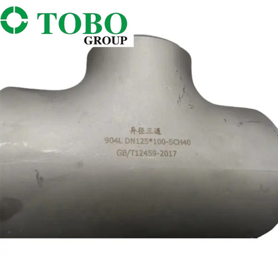 T-stuk die ASME B16.9 BW Vervaardigd S ASTM A 234 Gr.WPB SMLS 6 " X4“ SCH40/STD ASME B16.9 verminderen