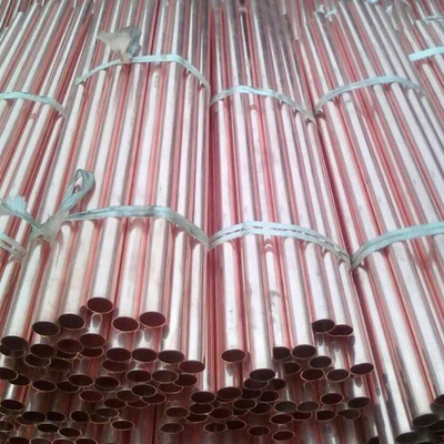 Koperen nikkelbuizen / koperen nikkelbuizen Houten behuizingen of pallets Gepolijst aangepaste binnendiameter