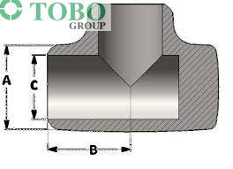 TOBO Hoge - het T-stuk van het kwaliteitskussen - 4“ Naadloze Sch XH A/SA234 WPB