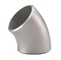 Metalen nikkel legering Inconel 600 Hoogwaardige 45 graden achterste las Elbow ASME B16.9 1 tot 24 inch zilver