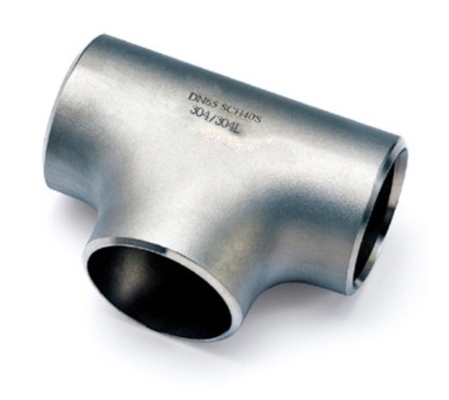 ASME B16.9 Butt Welding Equal Tee Aanpasbaar materiaal zoals koolstofstaal roestvrij staal NPS1/2"-60" Vinnige levering Lage MOQ