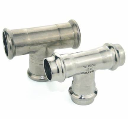 ASTM A815 WPS32750 SAF 2507® Super duplex roestvrij staal achterste gelast gelijk/reducerende tee