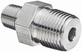 304 roestvrij staal legering compressie Pipe Thread Fittings gesmeed OEM Close Nipple