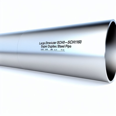 Grote diameter sch10-sch160 Super duplex roestvrij staalpijp voor hoge corrosiebestendigheid in agressieve omgevingen