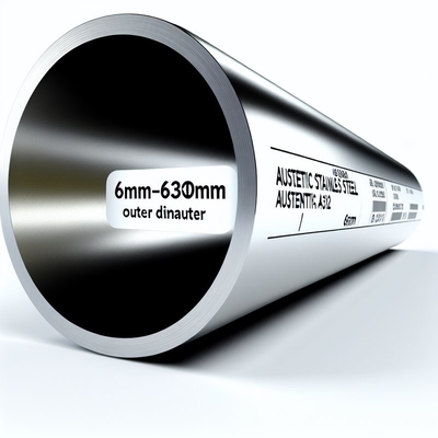 6 mm-630 mm buitendiameter austenitisch roestvrij staal buis met ASTM A312 standaard en glansbehandeling