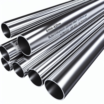 6 mm-630 mm buitendiameter austenitisch roestvrij staal buis met ASTM A312 standaard en glansbehandeling