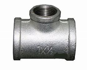 De gegalvaniseerde Malsteel-van het de Waterpijploodgieterswerk van de Pijpmontage Montage Met drie richtingen 1 Duim 4 Minuten 6 Minuten DN15