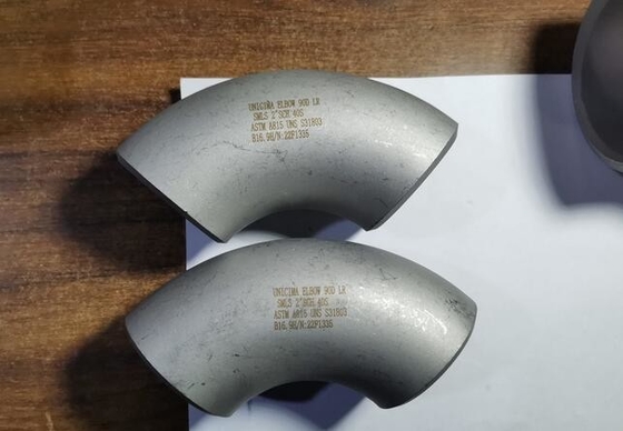 Naadloze van de de Lengtestraal van het Uiteindelassen 90° Elleboog 8“ sch-20 Legering 825 van ASTM N08825