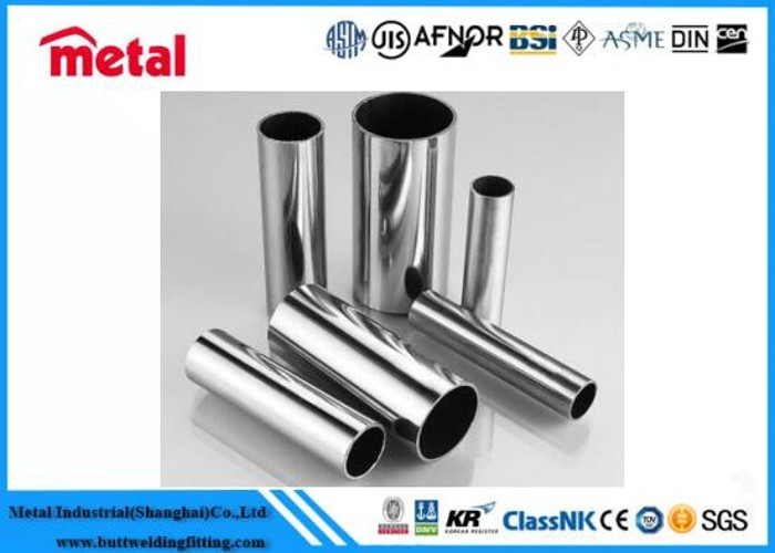 Polished Titanium Alloy Pipe ASTM B861 Metallic Color Non - Ferromagnetic