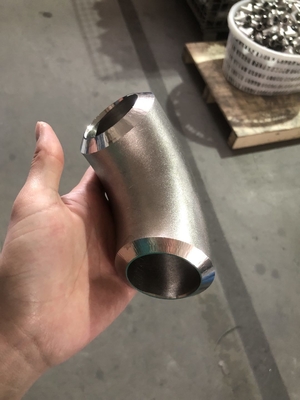 Super Duplex van de de Montageuns S32750 ASME B16.9 90D Elleboog van de Roestvrij staalpijp Lange de Straalkromming