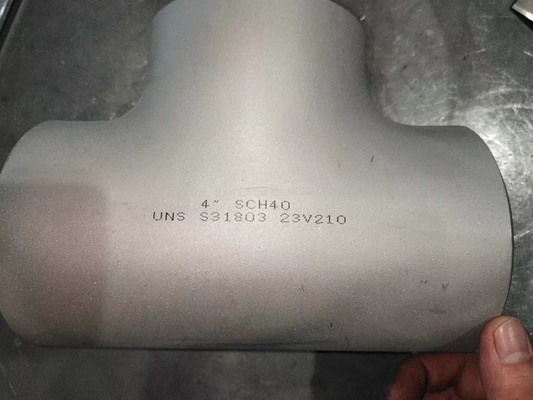 Super Duplexmontage van het T-stukbw ASME B16.9 SMLS 4 de“ SCH40S van de Pijpmontage Gelijke