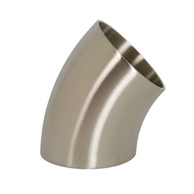 Metalen nikkel legering Inconel 600 Hoogwaardige 45 graden achterste las Elbow ASME B16.9 1 tot 24 inch zilver