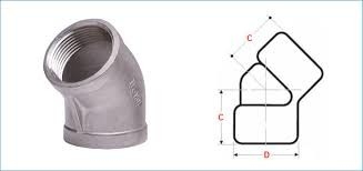 Leger van staal Pipe Fittings Nickel Leger Best Gedrukt Elbow 45 Grade Gesmeed Aanpassing Grootte Aanpassing Kleur