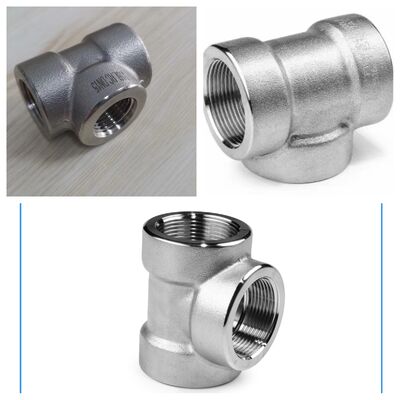 Duplex RVS pijpfittingen Socket lassen Recht T-stuk A182 F51