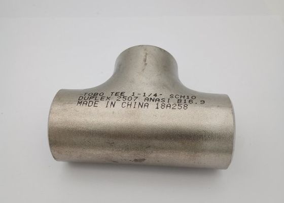 het Naadloze Gelijke T-stuk van 1 1/2“ Sch40 ASTM A812 UNS S32760