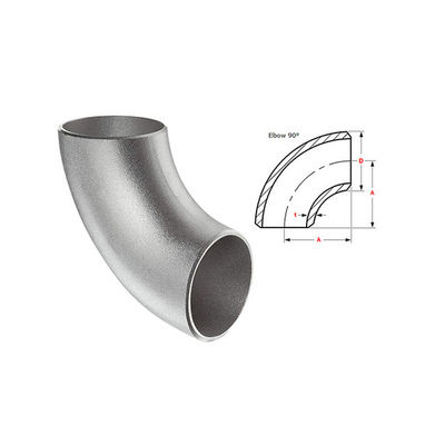 Elleboog 3/4“ Norm ASME B16.9 ASTM A182 Gr. F304 van de pijpmontage 90° LR
