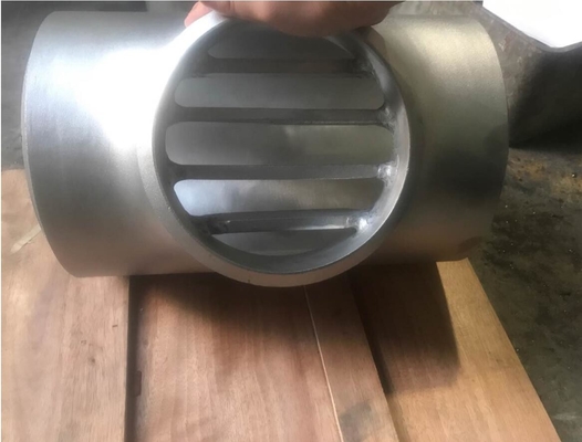 Het Roestvrije staalpijp Versperd T-stuk UNS van ASTM B16.9 Duples 6 S31803/2205“ X 6“ SCH80