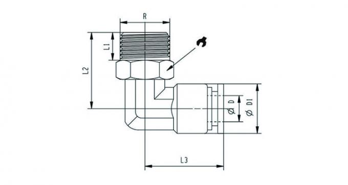 laatste bedrijfsnieuws over Hoge kwaliteit pneumatische elleboogbevestigingen SSL 316 R1/8" 1/4" 3/8" 1/2" gegraven roestvrij staal positieve L-type gezamenlijke luchtbevestigingen  1